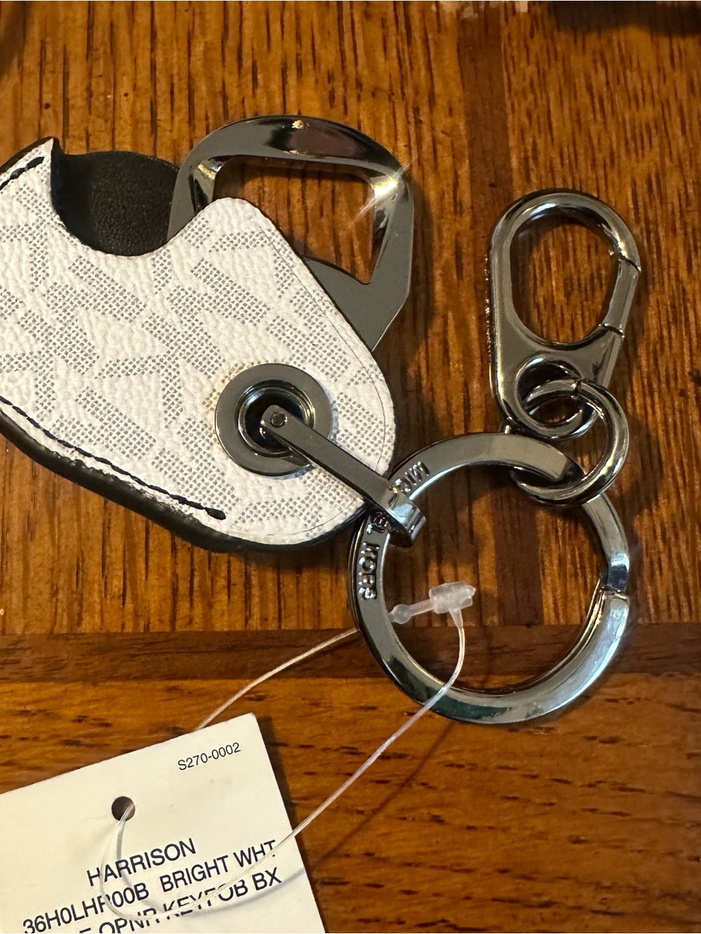 Giftible New White Bottle Opener keychain - Men's Accessory